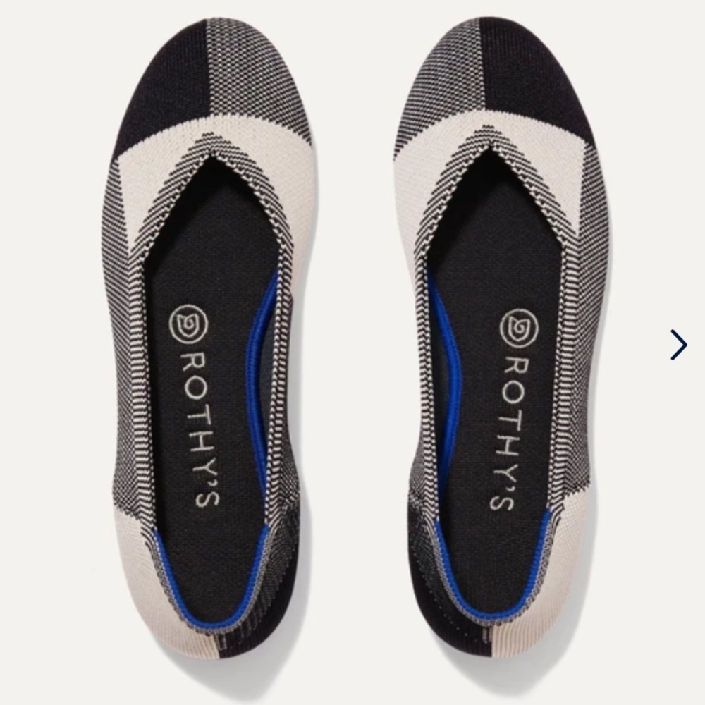 Rothy’s The Flat Captoe Black